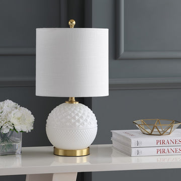 Julienne 20.5" Glass/Metal LED Table Lamp - JONATHAN Y